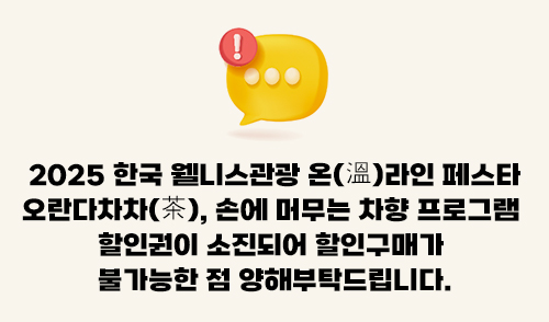 2025 한국 웰니스관광 할인권 소진